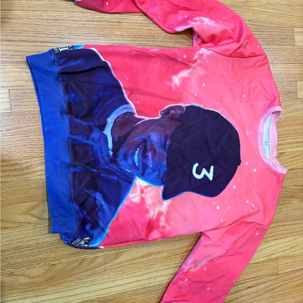 Vibrant Graphic Sweatshirt with Cap Design